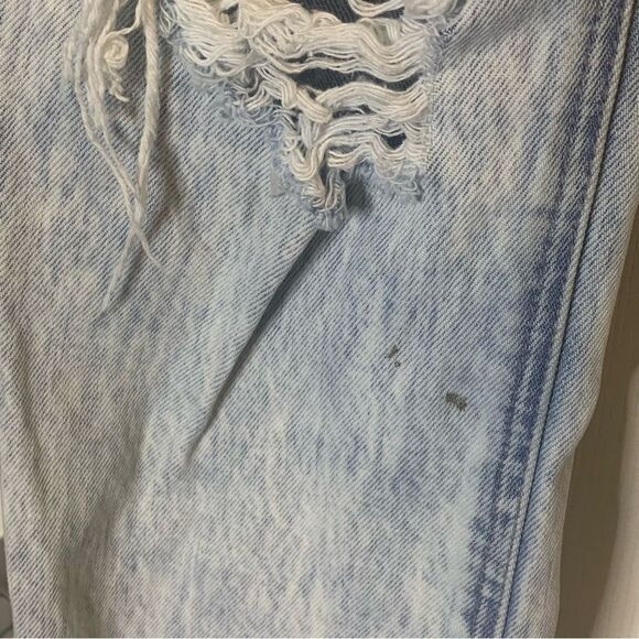 KanCan Distressed Boyfriend Button Fly Jeans Size 5/26 - Picture 6 of 12